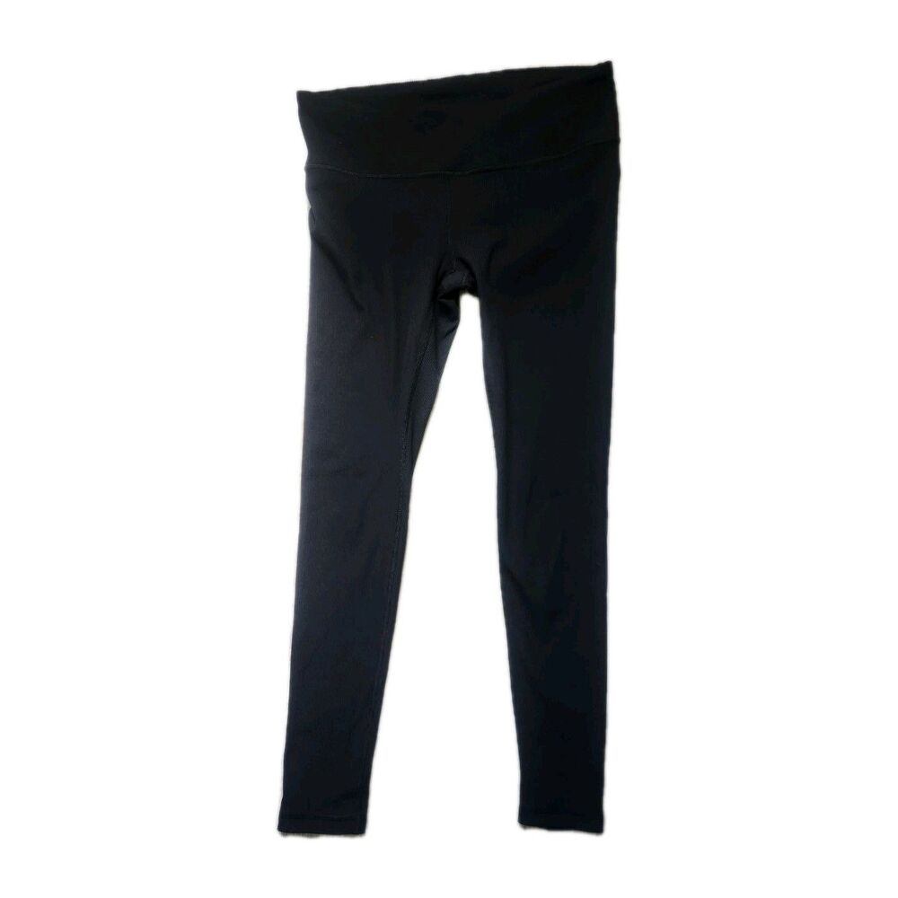 Gap Maternity Black Ribbed High Rise Leggings Women Small Stretch Activewear EUC